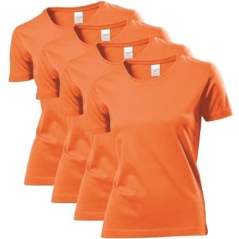 Stedman Stedman 4P Classic Women T-shirt Oransje bomull X-Small Dame
