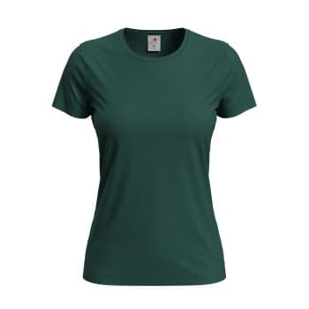 Stedman Classic Women T-shirt Mørkgrørnn bomull 3XL Dame