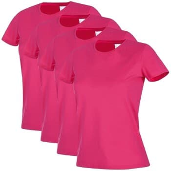 Stedman Stedman 4P Classic Women T-shirt Mørkrosa bomull X-Small Dame