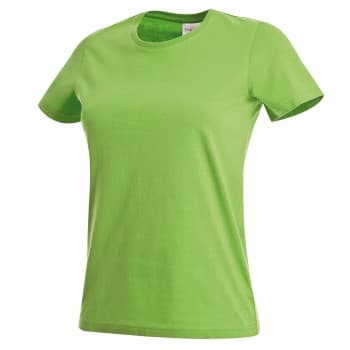 Stedman Classic Women T-shirt Lysegrønn bomull Small Dame