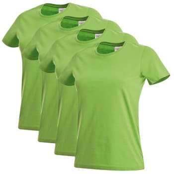 Stedman Stedman 4P Classic Women T-shirt Lysegrønn bomull Small Dame