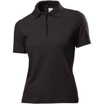 Stedman Stedman Polo Women Svart bomull X-Small Dame