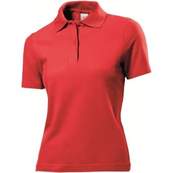 Stedman Stedman Polo Women Rød bomull X-Small Dame