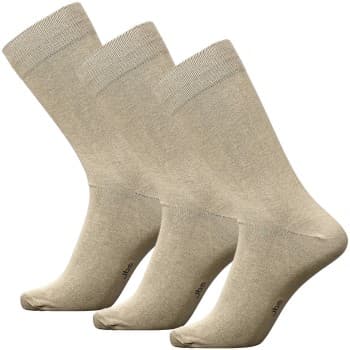 Jbs JBS Strømper 3P Socks Beige Str 40/47 Herre