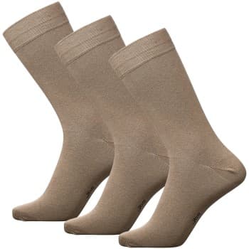 Jbs JBS Strømper 3P Socks Sand Str 40/47 Herre