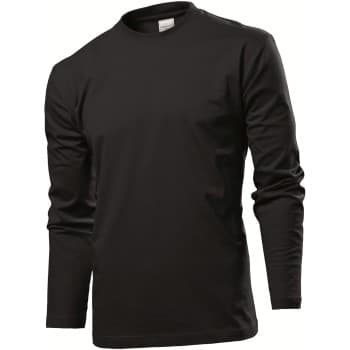 Stedman Comfort-T Long Sleeve Svart bomull 3XL Herre