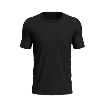 Stedman Morgan Crew Neck Svart ringspunnet bomull XX-Large Herre