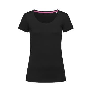 Stedman Megan Crew Neck Svart ringspunnet bomull X-Small Dame