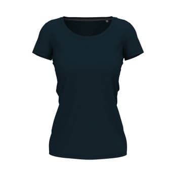 Stedman Claire Crew Neck Marine ringspunnet bomull XX-Large Dame