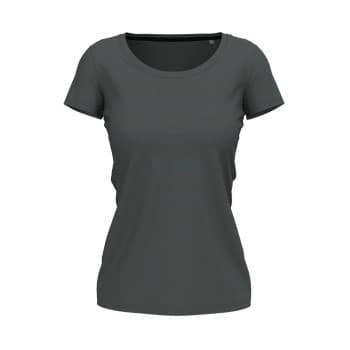 Stedman Claire Crew Neck Mørkgrå ringspunnet bomull XX-Large Dame