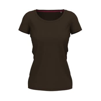 Stedman Stedman Claire Crew Neck Mørkbrun ringspunnet bomull X-Large Dame