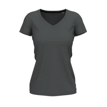 Stedman Claire V-neck Mørkgrå ringspunnet bomull XX-Large Dame
