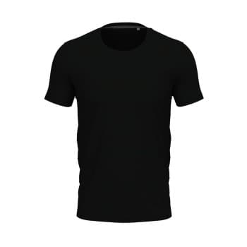 Stedman Clive Crew Neck Svart ringspunnet bomull 3XL Herre