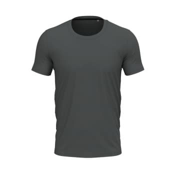 Stedman Clive Crew Neck Mørkgrå ringspunnet bomull 3XL Herre
