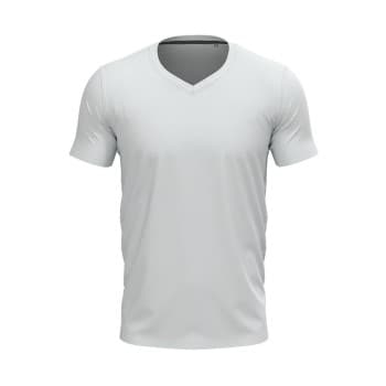 Stedman Clive V-neck Hvit ringspunnet bomull 3XL Herre