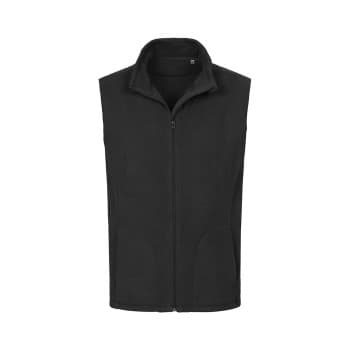Stedman Active Fleece Vest For Men Svart polyester XX-Large Herre