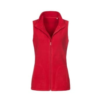 Stedman Stedman Active Fleece Vest For Women Rød polyester X-Large Dame