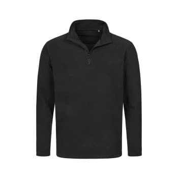 Stedman Active Fleece Half-Zip For Men Svart polyester XX-Large Herre