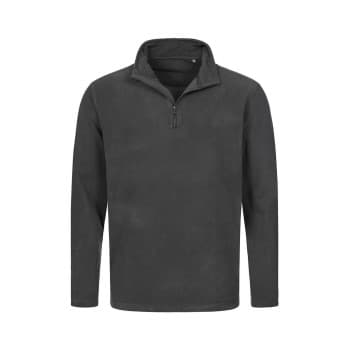 Stedman Active Fleece Half-Zip For Men Grå polyester XX-Large Herre