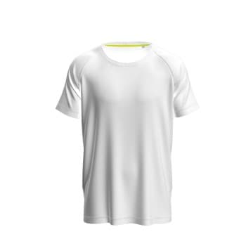 Stedman Active 140 Raglan For Men Hvit polyester XX-Large Herre