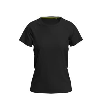 Stedman Active 140 Raglan For Women Svart polyester X-Large Dame
