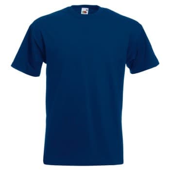 Fruit of the Loom Valueweight Crew Neck T Marine bomull XX-Large Herre