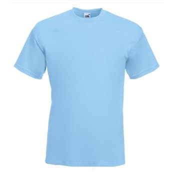 Fruit of the Loom Valueweight Crew Neck T Himmelsblå bomull XX-Large Herre