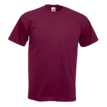 Fruit of the Loom Valueweight Crew Neck T Vinrød bomull X-Large Herre