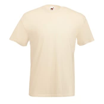 Fruit of the Loom Valueweight Crew Neck T Sand bomull Large Herre
