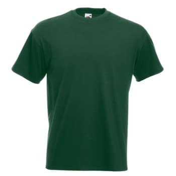 Fruit of the Loom Valueweight Crew Neck T Mørkgrørnn bomull X-Large Herre
