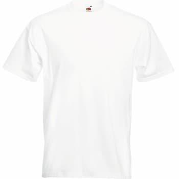 Fruit of the Loom Super Premium T Hvit bomull 3XL Herre
