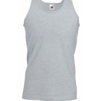 Fruit of the Loom Fruit of the Loom Athletic Vest Gråmelerad bomull Medium Herre