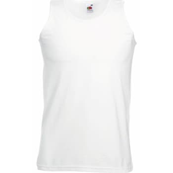 Fruit of the Loom Fruit of the Loom Athletic Vest Hvit bomull X-Large Herre