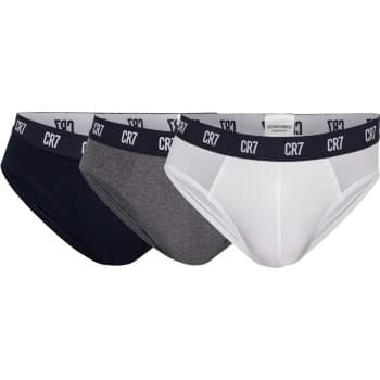 CR7 Cristiano Ronaldo CR7 Cristiano Ronaldo 3P Basic Brief Svart/Grå bomull XX-Large Herre