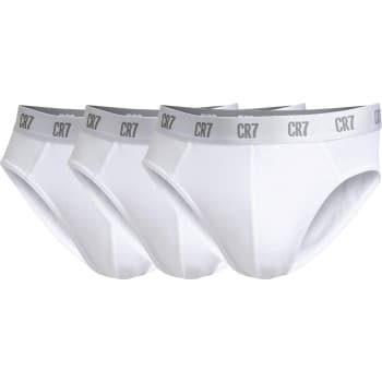 CR7 Cristiano Ronaldo CR7 Cristiano Ronaldo 3P Basic Brief Hvit bomull XX-Large Herre