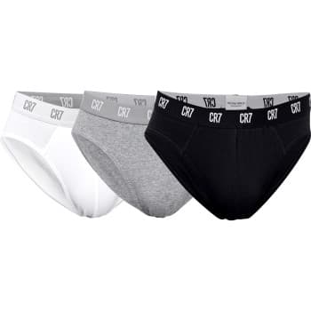 CR7 Cristiano Ronaldo CR7 Cristiano Ronaldo 3P Basic Brief Svart/Hvit bomull XX-Large Herre