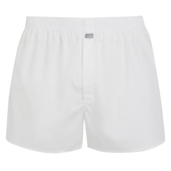 Jockey Woven Poplin Boxer Shorts Hvit bomull XX-Large Herre