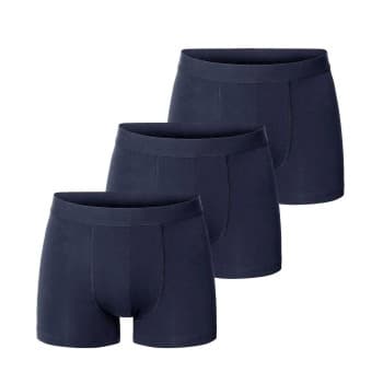 Bread and Boxers Boxer Briefs 3P Marine økologisk bomull X-Small Herre