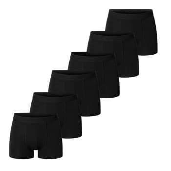 Bread & Boxers Bread and Boxers Boxer Briefs 6P Svart økologisk bomull X-Small Herre