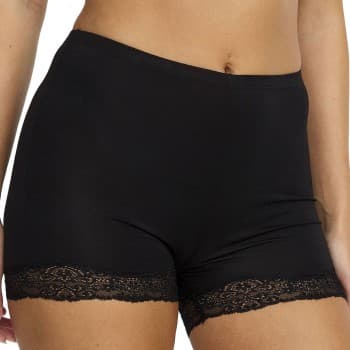 Damella Truser Lace Boxer Brief Svart polyester Large Dame