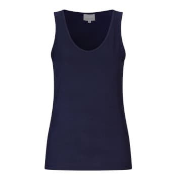 Damella Bamboo 31301 Tank Top Marine Bambus Large Dame