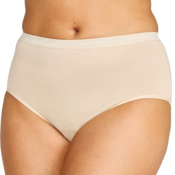 Damella Truser Classic Cotton Midi Brief Pudder bomull Large Dame