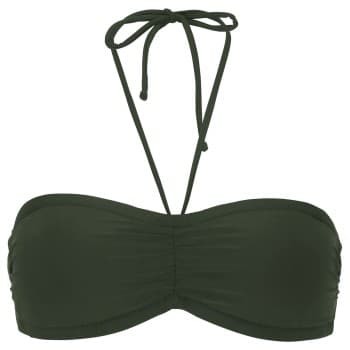 Damella Damella Olivia Padded Bikini Bra Mørkgrørnn 38 Dame