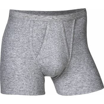 Jbs JBS Basic Fly Boxer Grå bomull 3XL Herre