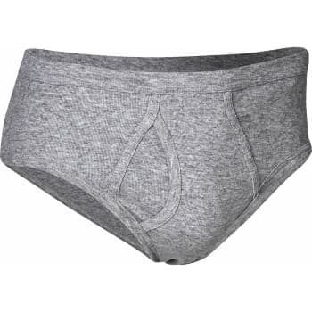 Jbs JBS Basic Fly Brief Grå bomull 3XL Herre