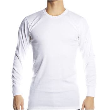 Jbs JBS Basic Longsleeve White Hvit bomull Large Herre
