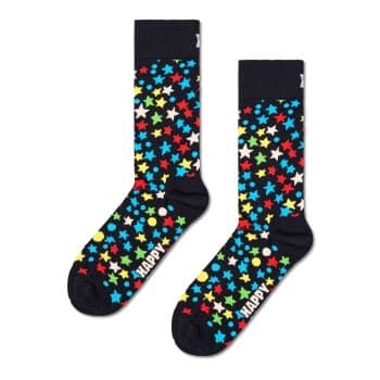 Happy Socks Happy socks Strømper Stars Sock Svart bomull Str 41/46