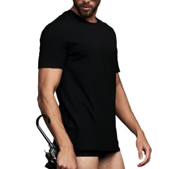 Frank Dandy Frank Dandy Bamboo Straight Tee Svart Medium Herre