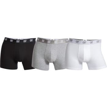 CR7 Cristiano Ronaldo CR7 Cristiano Ronaldo 3P Men Trunk Grå/Svart bomull XX-Large Herre