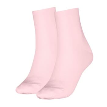 Tommy Hilfiger Strømper 2P Women Casual Short Sock Lysrosa Str 39/42 Dame